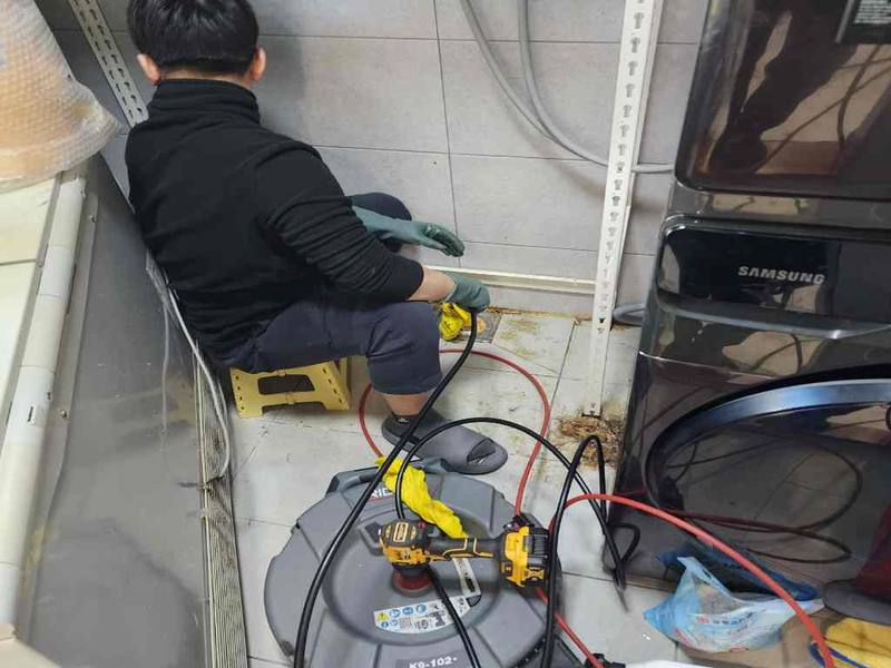 계양구 싱크대막힘 작업사례 2